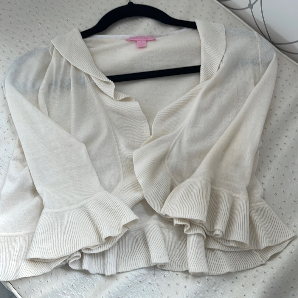 Lilly Pulitzer Cream Cardigan